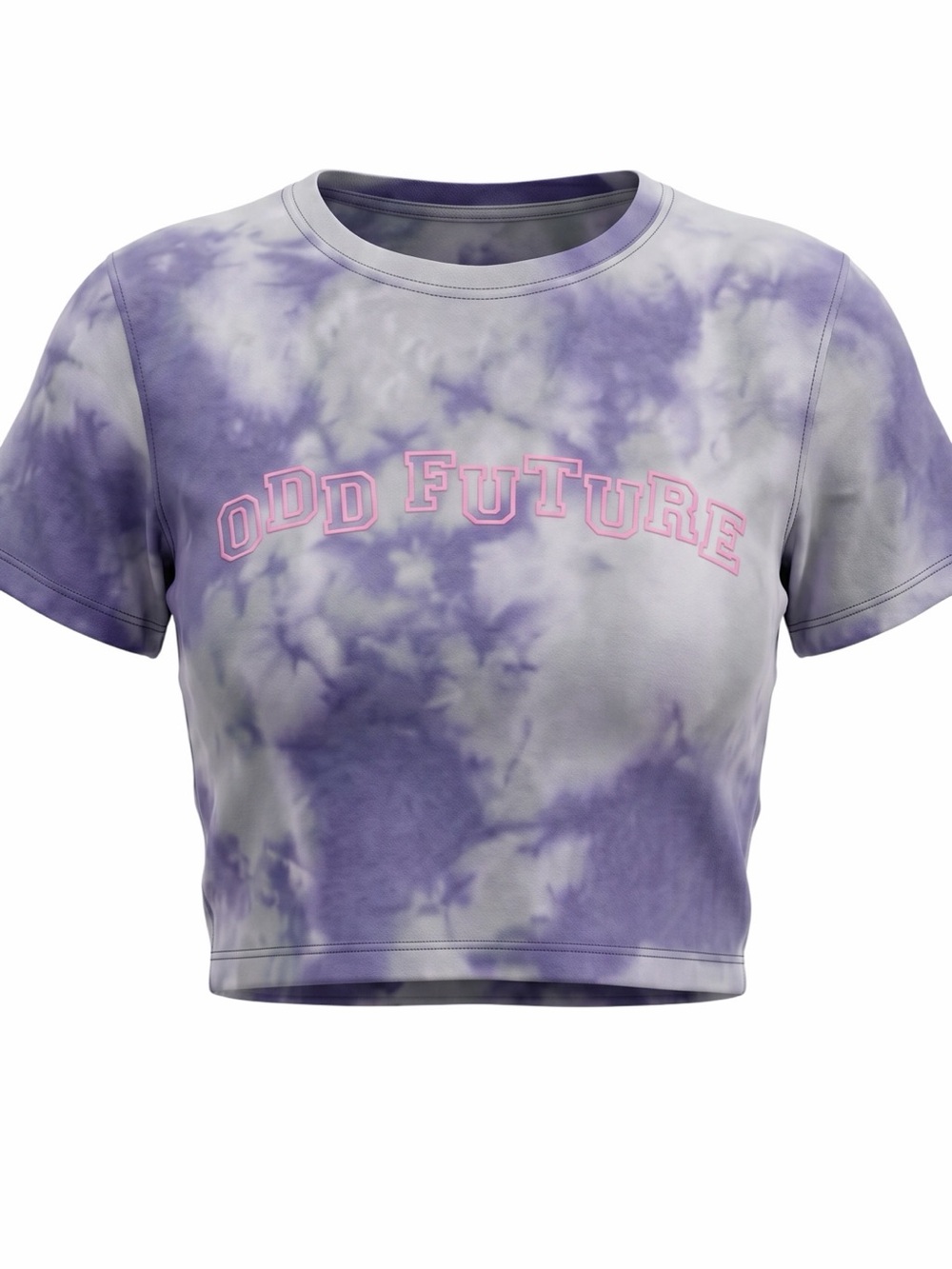 Odd Future cropped T-Shirt in Purple and Gray